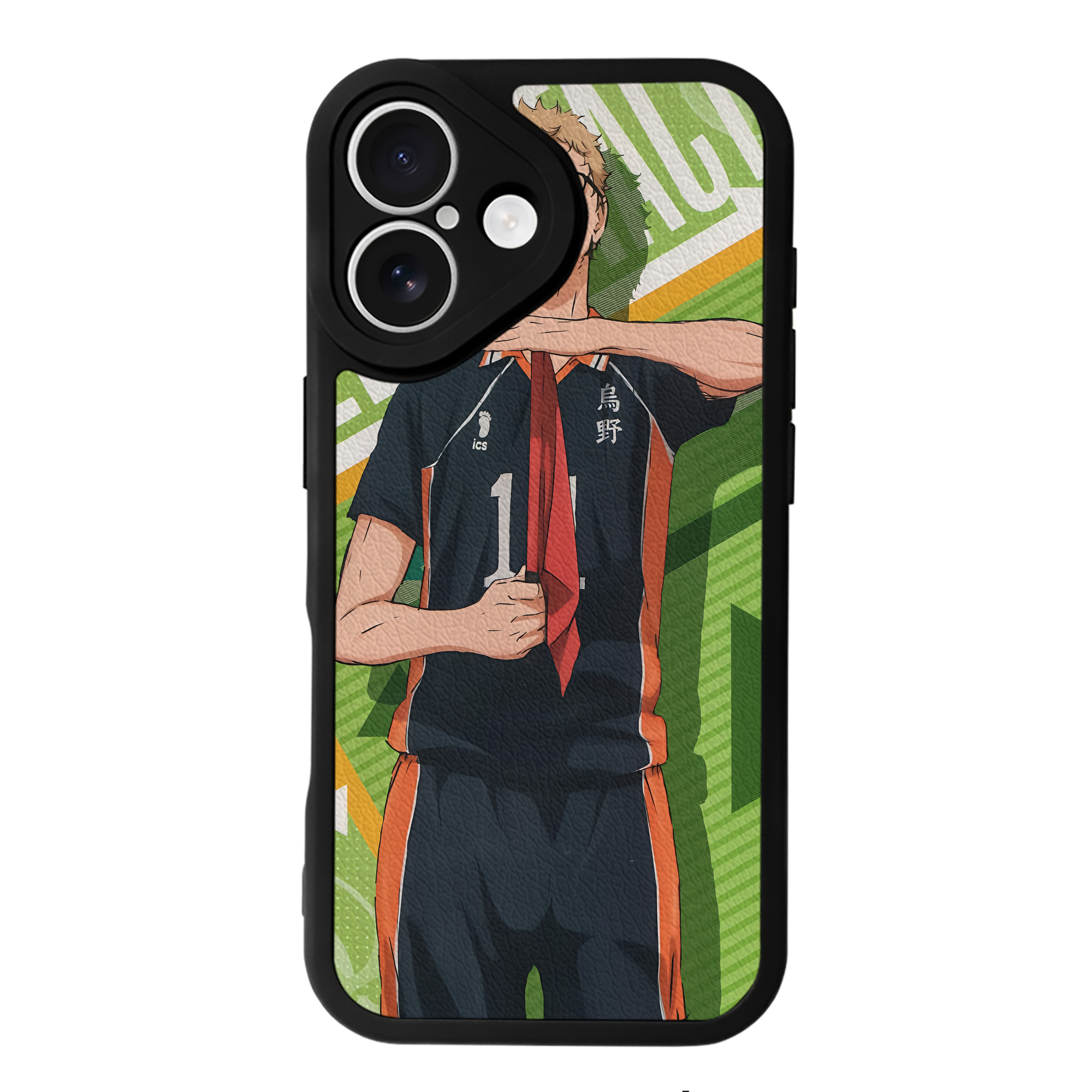 （画像用） ハイキュー!! Haikyu!! 【iPhone 16シリーズ対応】シリコンスマホケース（レザー調） 材質：シリコン